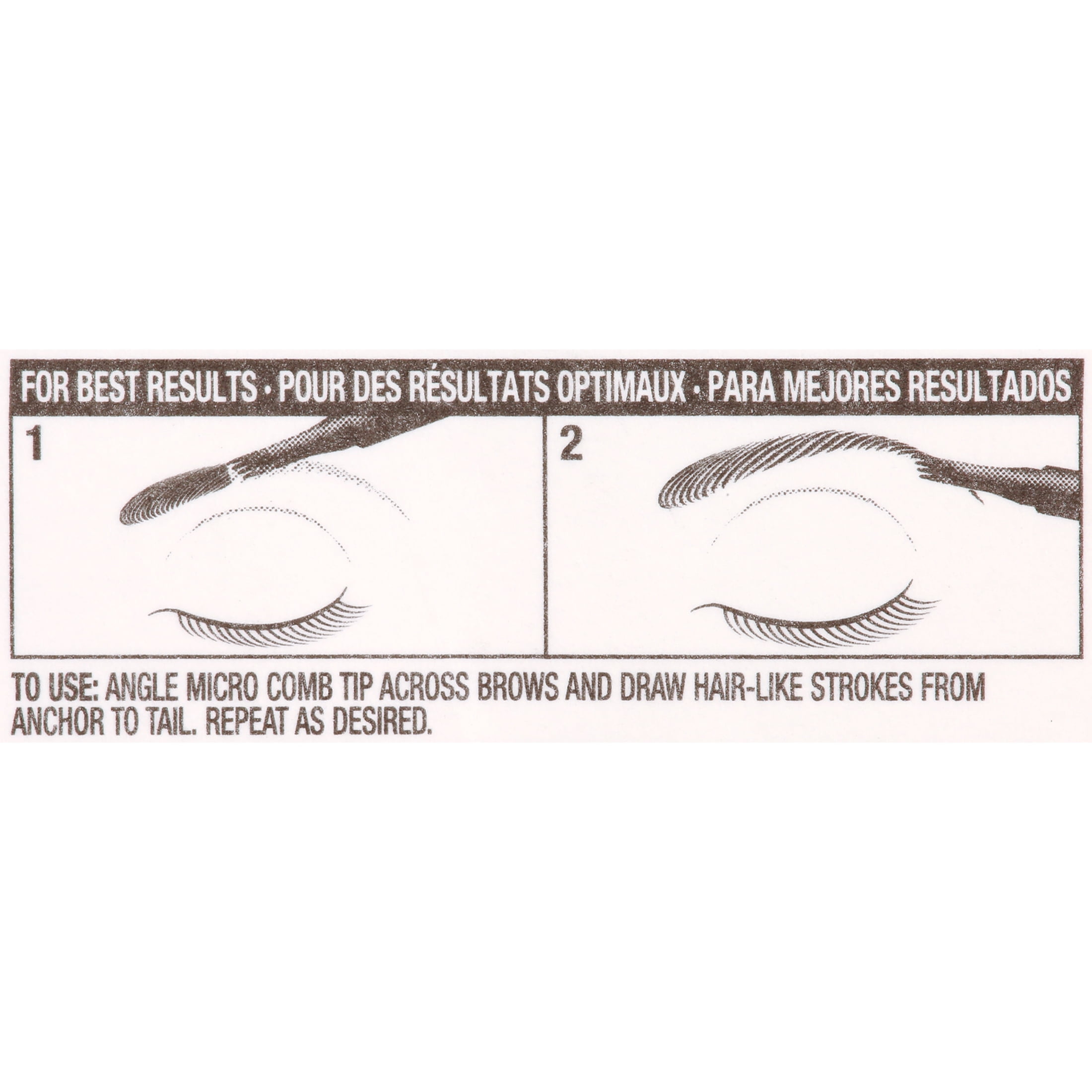(2 pack) Maybelline Tattoo Studio Brow Tint Pen Makeup, Deep Brown