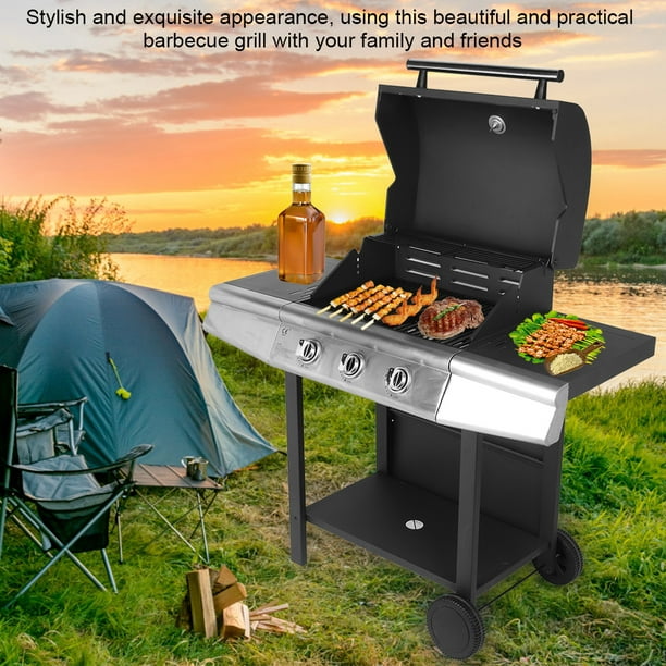 Fdit Home Supplies Barbecue Equipment Stainless Steel Lpg Gas Grill Bbq Machine Grilling Tools For Home Restaurant Use Walmart Com Walmart Com