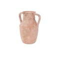 thumbnail image 6 of DecMode 12" Antique Style Pink Ceramic Vase with Handles, 6 of 9