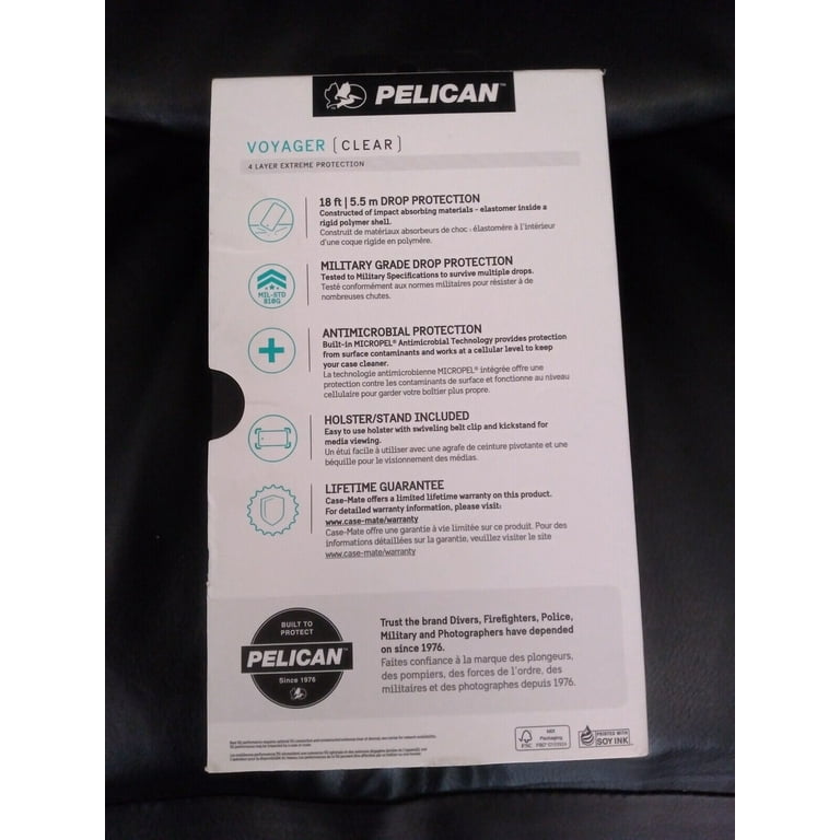 Pelican - Voyager Case with Holster and Stand for Samsung Galaxy S22+ -  Clear - Walmart.com