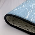 thumbnail image 6 of YFYANG 36"x24" Non-Slip Flannel Carpet Doormat, Living Room Bedroom Office Decorative Area Rugs, Indoor Blue Branch Texture Floor Mats, 6 of 7