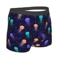 thumbnail image 4 of Uemuo Sea Jellyfish Pattern Men's Boxer Briefs,Trunk Anti-Chafing,Comfortable, Durable, and Stylish Underwear-, 4 of 9