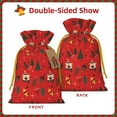 thumbnail image 3 of XMXT Christmas Drawstring Gift Bags, Christmas Tree Bear Bells Wrapping Sacks Candy Packing Bag Party Decorations Favor Bags, M, 3 of 8