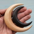 thumbnail image 6 of Hand Carved Crescent Moon Hair Fork For Women,Wood Moon Hairpin,Moon Barrette,Moon Hair Stick, Wooden Hair Comb Thick Hair Styling Tool Accessories, 6 of 7