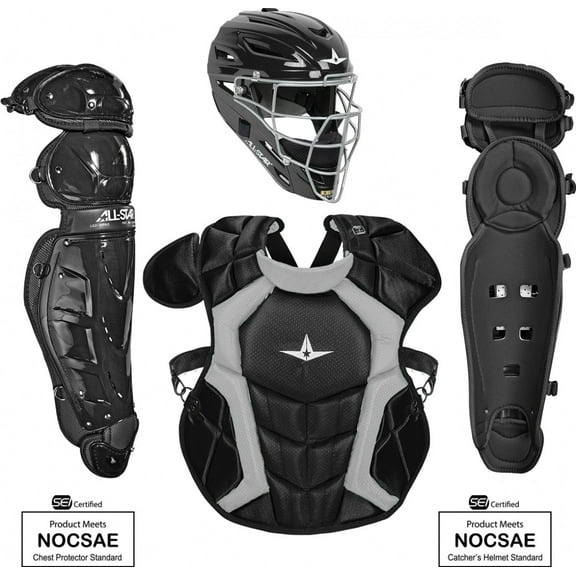 All Star Adult Classic Pro Catcher's Set Black
