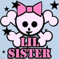 thumbnail image 2 of CafePress - Pink Bow Skull Little Sister Infant Bodysuit - Baby Light Bodysuit, Size Newborn - 24 Months, 2 of 4