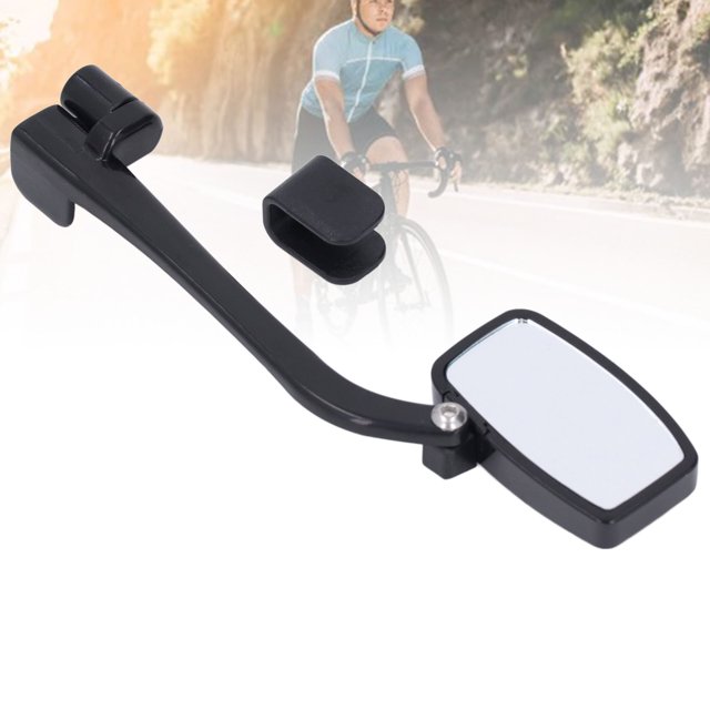 Bike Rear View Glass, Bike Helmet Mirror Anti Fog Silicone Raised Cushion for Cycling