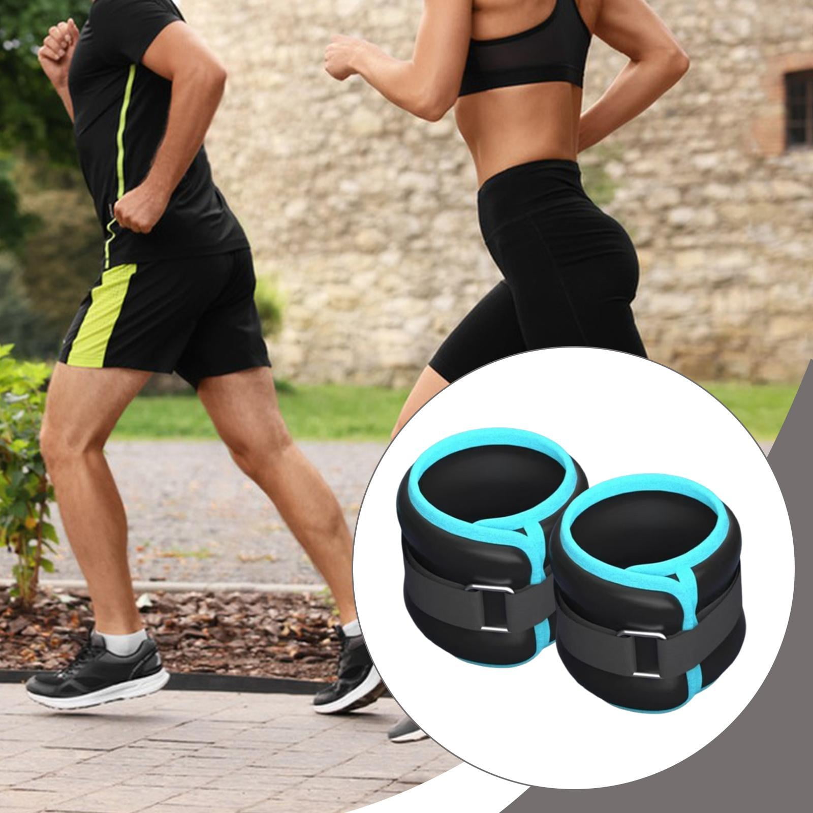 DimyFew 2 Pieces Ankle/Wrist Weights Leg Weight Straps Adults Women Men Cuffs Arm Weights Strength Training for Running Walking Dance Total 0.5KG 22cmx8cm