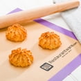 thumbnail image 2 of Rectangle Tan and Purple Silicone Half Size Baking Mat - Allergen Safe, Color-Coded - 11 3/4" x 15 3/4" - 1 count box, 2 of 2