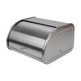 thumbnail image 3 of Caja de pan de metal para almacenar pan, contenedor de pan portátil de gran capacidad. Escarchado, 3 of 9