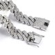 thumbnail image 5 of Hip Hop Shiny 15MM Cuban Link Chain Necklace Women Men Silver Color Rhinestone Iced Out Cuban Chain Punk Jewelry Necklace Gift, 5 of 5