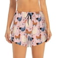 thumbnail image 4 of Lsque Funny Chicken Printed Women's Running Shorts with Liner Pockets,Elastic Quick Dry Workout Athletic Gym Yoga Shorts,Womens High Waist Shorts-Medium, 4 of 9