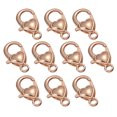thumbnail image 2 of 10pcs Heart Shape Lobster Clasps Alloy Charms DIY Accessory for Keychain Bag Jewelry Making (Golden), 2 of 9