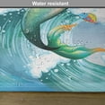 thumbnail image 6 of Ambesonne Cartoon Place Mats Set of 4, Wave with Fish, Standard Size, Multicolor, 6 of 6