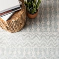 thumbnail image 6 of SAFAVIEH Tulum Glen Oriental Area Rug, Light Grey/Ivory, 6'7" x 6'7" Round, 6 of 11
