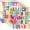 Blackbody,multicolor, variant on 600 count 16 Sheets Letter Stickers 2 Inch Large Alphabet Sticker Vinyl Self Adhesive Number Sticker Suitable for Indoor Outdoor Mailbox Poster Crafts (Cartoon,White)