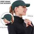 thumbnail image 4 of GADIEMKENSD Women's Ultra-Warm Winter Fleece Ponytail Hat, Reflective for Night Safety, Drop Down Ear Warmer, 4 of 6