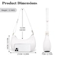 thumbnail image 4 of KXF Women Leather Underarm Bag Crescent Shoulder Handbag Saddle Bag Chic Purse Satchel Purse, 4 of 8