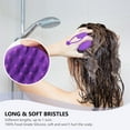thumbnail image 2 of Homelove Scalp Massager Shampoo Brush with Long & Flexible Silicone Bristles for Hair Care and Head Relaxation, Glide Through Hair Easily, Dandruff Removal and Itching Relief, Wet and Dry, Purple, 2 of 7
