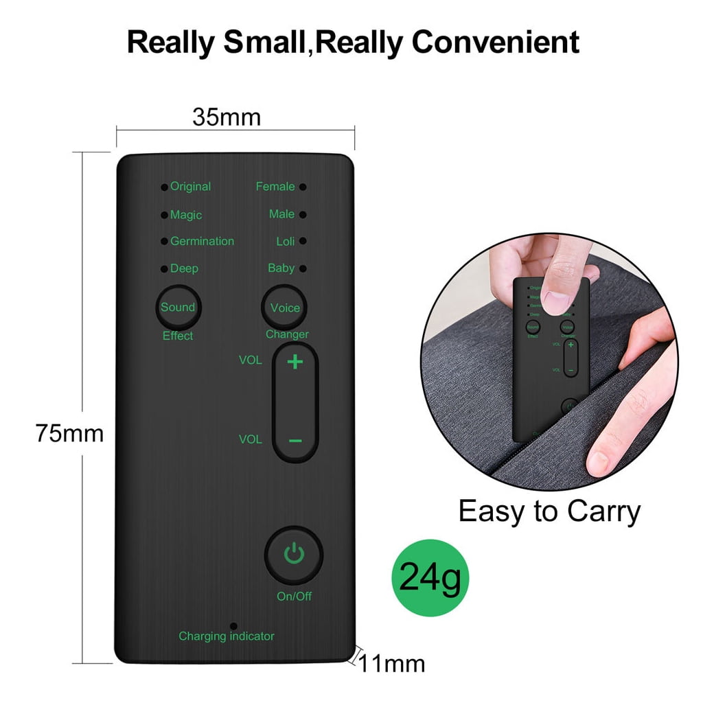 Voice Changer Scream Mini Changeur De Voix (4 Effets) Compatible