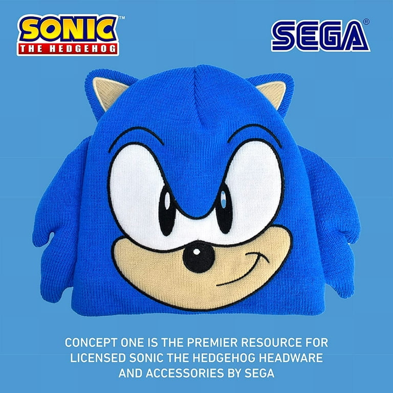 Concept One Sonic The Hedgehog Beanie Hat, Acrylic Knitted Winter