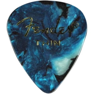 Fender Ocean Turquoise Thin Picks, 12pk