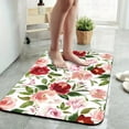 thumbnail image 2 of 1pc Red and Pink Rose Bathroom Rug Bathroom Decor and Accessories- Durable,Anti Slip,And Quick Drying,Suitable For Indoor/outdoor Use - Perfect For Bathrooms,Bedrooms,Kitchens, 2 of 9