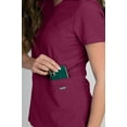 thumbnail image 4 of Medgear Celeste Women's Stretch Scrubs Set with Cross Over Neckline Top and Slim Leg Pants, 4 of 4
