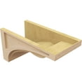 thumbnail image 5 of 9"W x 18"D x 9"H Wide Viola Rough Cedar Woodgrain TimberThane Corbel, Primed Tan, 5 of 6