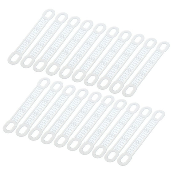 Uxcell 50Pack Non-Slip Silicone Hanger Grips Clothes Hanger Strips, Clear 3.94" x 0.47"