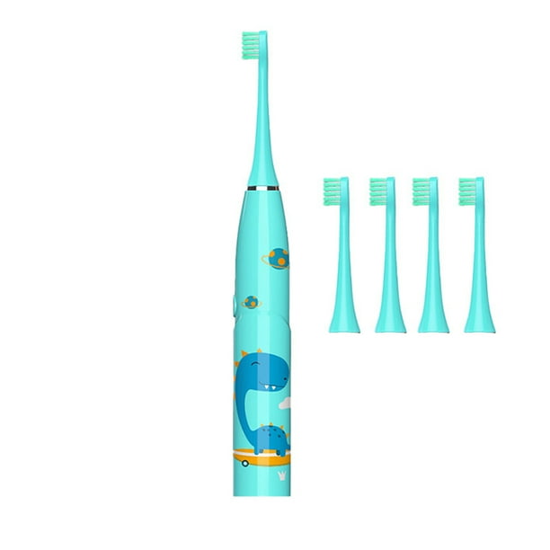 Cepillos de dientes eléctricos para niños con 4 cabezales de cepillo, 3 modos con memoria, IPX7 a prueba de agua, temporizador inteligente incorporado de 2 minutos, cepillos de dientes para bebés y niños de 2 a 12 años Vhermosa 223348-2