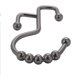 thumbnail image 3 of Ganchos para cortina de ducha, 12 piezas con doble altura diferente, anillos de cortina de ducha de bronce de fácil deslizamiento de acero inoxidable para barras de ducha de baño, cortinas de bronce JM, 3 of 5