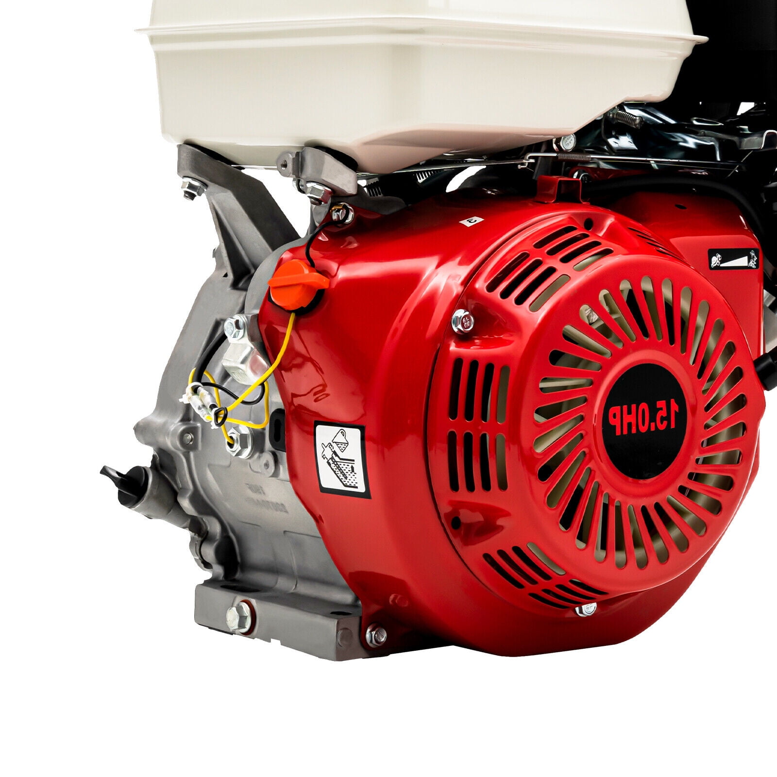 Cbhfmljd 420CC Engine 4 Stroke 15HP OHV Horizontal Shaft Gas Engine Recoil  Start Motor Go Kart Motor Air Cooling 4-Stroke Engine Single Cylinder 9KW