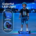 thumbnail image 3 of Tcdjtc Hoverboard with Bluetooth and Led Lights, Balance Board for Kids, Kids Outdoor Toys with 9 Mph Max Speed, All Terrain Hoverboard with UL 2272 Safety Standard, 3 of 9