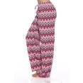 thumbnail image 2 of Just Love Womens Comfy Cotton Pajama Pants (Chevron Pink, 2X), 2 of 3