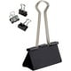 thumbnail image 1 of Clip de papel para carpetas, (paquete de 24), mediano, negro, 32 mm, clips para carpetas extra grandes para oficina, abrazaderas de papel grandes para suministros de oficina, 1 of 5