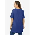 thumbnail image 2 of Woman Within Plus Size Perfect Short-Sleeve Boatneck Tunic, 2 of 5