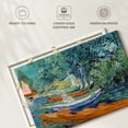 thumbnail image 6 of Elephant Stock Bank Of The Oise At Auvers Wall Art - Horizontal Canvas Wall Art - Living Room Wall Decor - Transportation Canvas - Gray And Teal Decor By Vincent Van Gogh - 24" x 16", 6 of 8