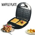 thumbnail image 3 of Electric Waffle Donut Maker Panini Press Grill Nut Shell Shaped Cake Maker with Removable Non Stick Plates, 3 of 7