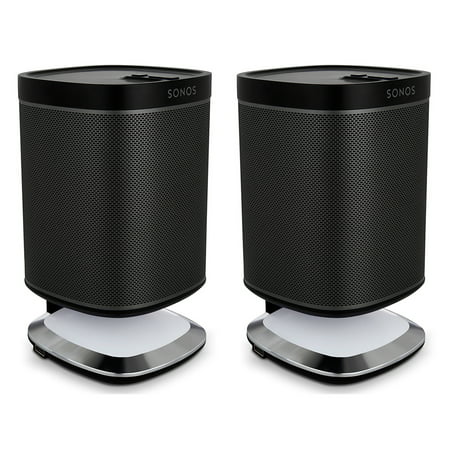 Sonos Play:1 All-In-One Wireless Music Streaming Speakers with Flexson Illuminated Charging Stands -