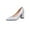 Gray, variant on Summer Saving Clearance! Itsun Block Heels Women's Fashion Pointed Toe Chunky Heels High Heels Shoes Solid Color Casual High Heels Shoes Purple US Size 9