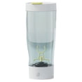 thumbnail image 1 of Yuarrent Taza mezcladora Botella mezcladora PC Tamaño compacto Funcionamiento con Accesorios para exteriores Taza agitadora Juegos de servir café y té Blanco, 1 of 6