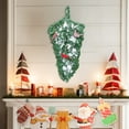 thumbnail image 1 of Musbetu Guirlande de Noël Artificielle 20 Pouces Fausse Verdure de Pin Couronne de Gouttes avec Fausse Neige et Oiseaux Rouges Ornement pour Porte Cheminée Table Manteau Décor, 1 of 7