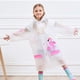 thumbnail image 2 of Capa de lluvia para niños Capa impermeable con capucha inflable Chaqueta impermeable Niños Niñas Poncho Ropa de lluvia reutilizable oso de fresa Electrónica, 2 of 5