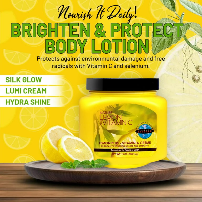 Clear Essence Lemon Plus Vitamin C Skin Brightening Cream - Dark