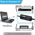 thumbnail image 3 of Interfaz USB MIDI LEKATO para piano, teclado/sintetizador, 3 of 8