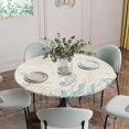 thumbnail image 5 of Blue Seahorse Coastal Round Tablecloth for 55-60 Inch Tables,Fitted Table Cover with Elastic Edge,Summer Beach Nautical Ocean Coral Vintage Waterproof Outdoor Table Cloth Protector for Patio Dinner, 5 of 9
