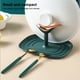 thumbnail image 4 of Advancent Estante para tapa de olla, soporte para espátula de cocina, organizador de drenaje, soporte de secado decorativo para el hogar con Mostrada Verde, 4 of 6