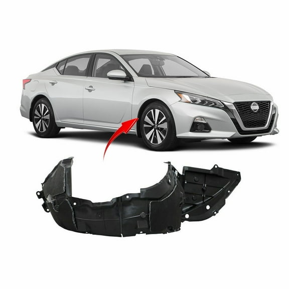 DCP Front Right Passenger Side Fender Liner For 2019-2020 Nissan Altima NI1249166