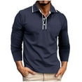 thumbnail image 2 of pstuiky hombres de manga larga, Cárdigan informal de manga larga con botones y bolsillo para hombre camisetas de hombre xxl, 2 of 7